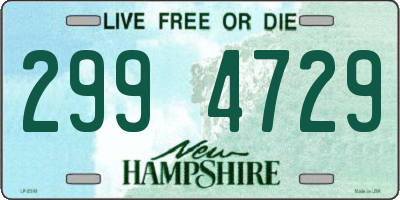 NH license plate 2994729