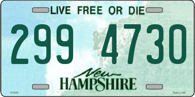 NH license plate 2994730