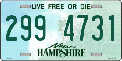 NH license plate 2994731