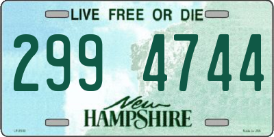 NH license plate 2994744