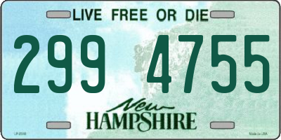 NH license plate 2994755