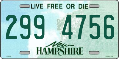 NH license plate 2994756