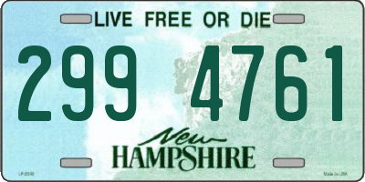 NH license plate 2994761