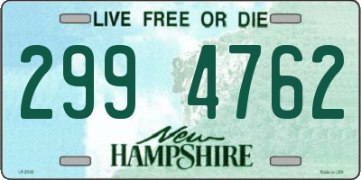 NH license plate 2994762
