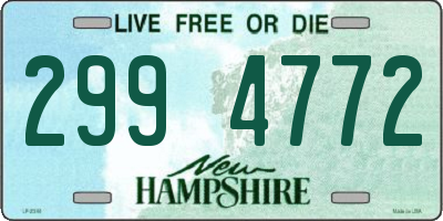 NH license plate 2994772