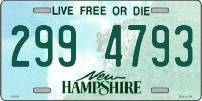 NH license plate 2994793