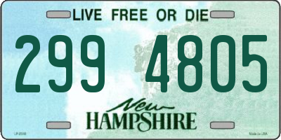 NH license plate 2994805