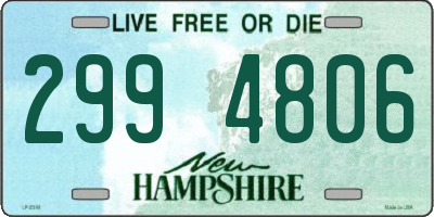 NH license plate 2994806