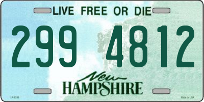 NH license plate 2994812