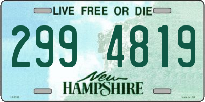 NH license plate 2994819