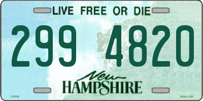 NH license plate 2994820