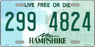 NH license plate 2994824