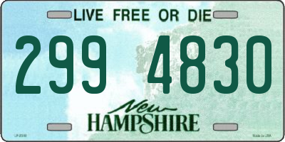 NH license plate 2994830