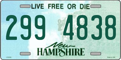 NH license plate 2994838