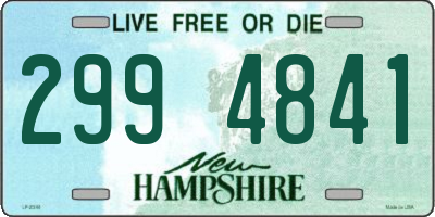 NH license plate 2994841