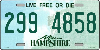 NH license plate 2994858