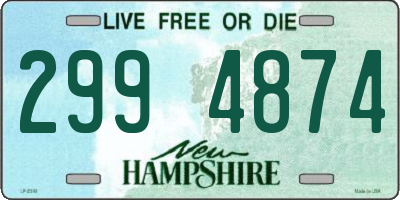 NH license plate 2994874