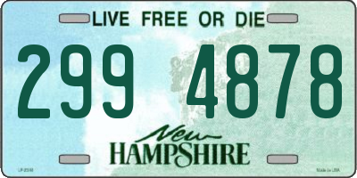 NH license plate 2994878