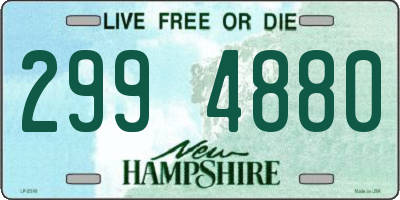 NH license plate 2994880