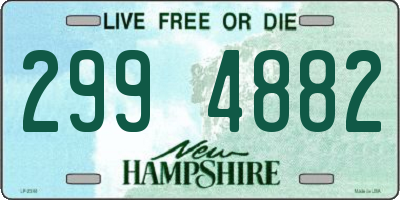 NH license plate 2994882
