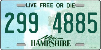NH license plate 2994885