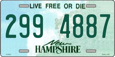 NH license plate 2994887