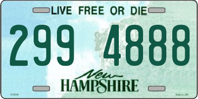 NH license plate 2994888