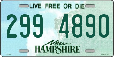 NH license plate 2994890