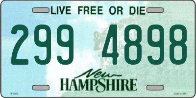 NH license plate 2994898