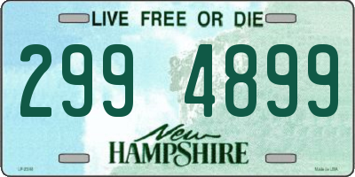 NH license plate 2994899