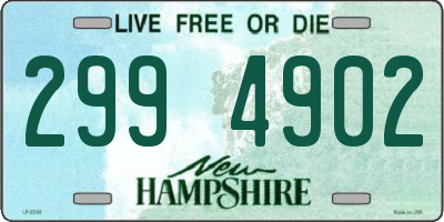 NH license plate 2994902