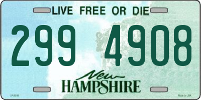 NH license plate 2994908