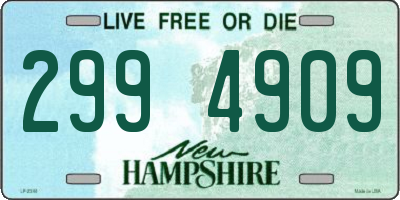 NH license plate 2994909