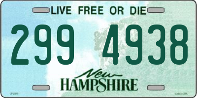 NH license plate 2994938