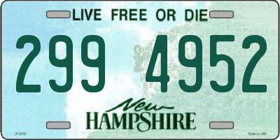 NH license plate 2994952