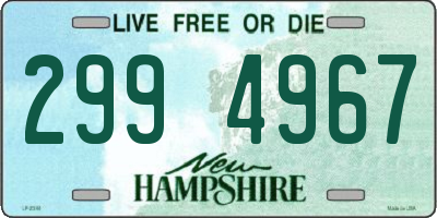 NH license plate 2994967