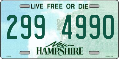 NH license plate 2994990