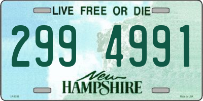 NH license plate 2994991