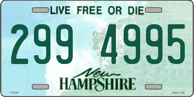 NH license plate 2994995