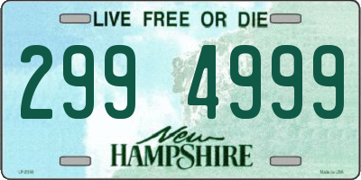 NH license plate 2994999