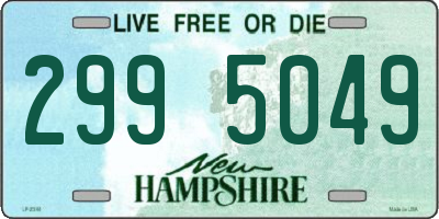 NH license plate 2995049