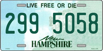 NH license plate 2995058