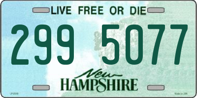 NH license plate 2995077