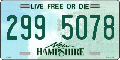 NH license plate 2995078