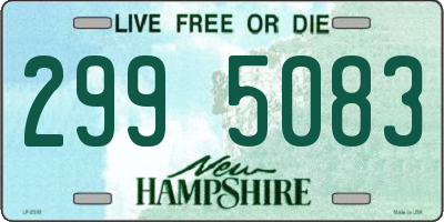 NH license plate 2995083