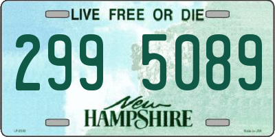 NH license plate 2995089