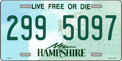 NH license plate 2995097