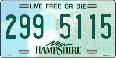 NH license plate 2995115