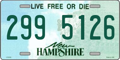 NH license plate 2995126