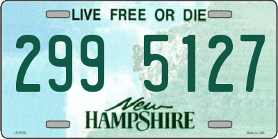 NH license plate 2995127